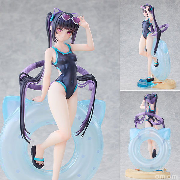 チェシャ猫Mika 水着Ver. Illustrated by Rosuuri 【特典】Rosuuriオリジナルキャラクター 1/7スケール 塗装済完成品フィギュア ソラレイン（Solarain）【PR】